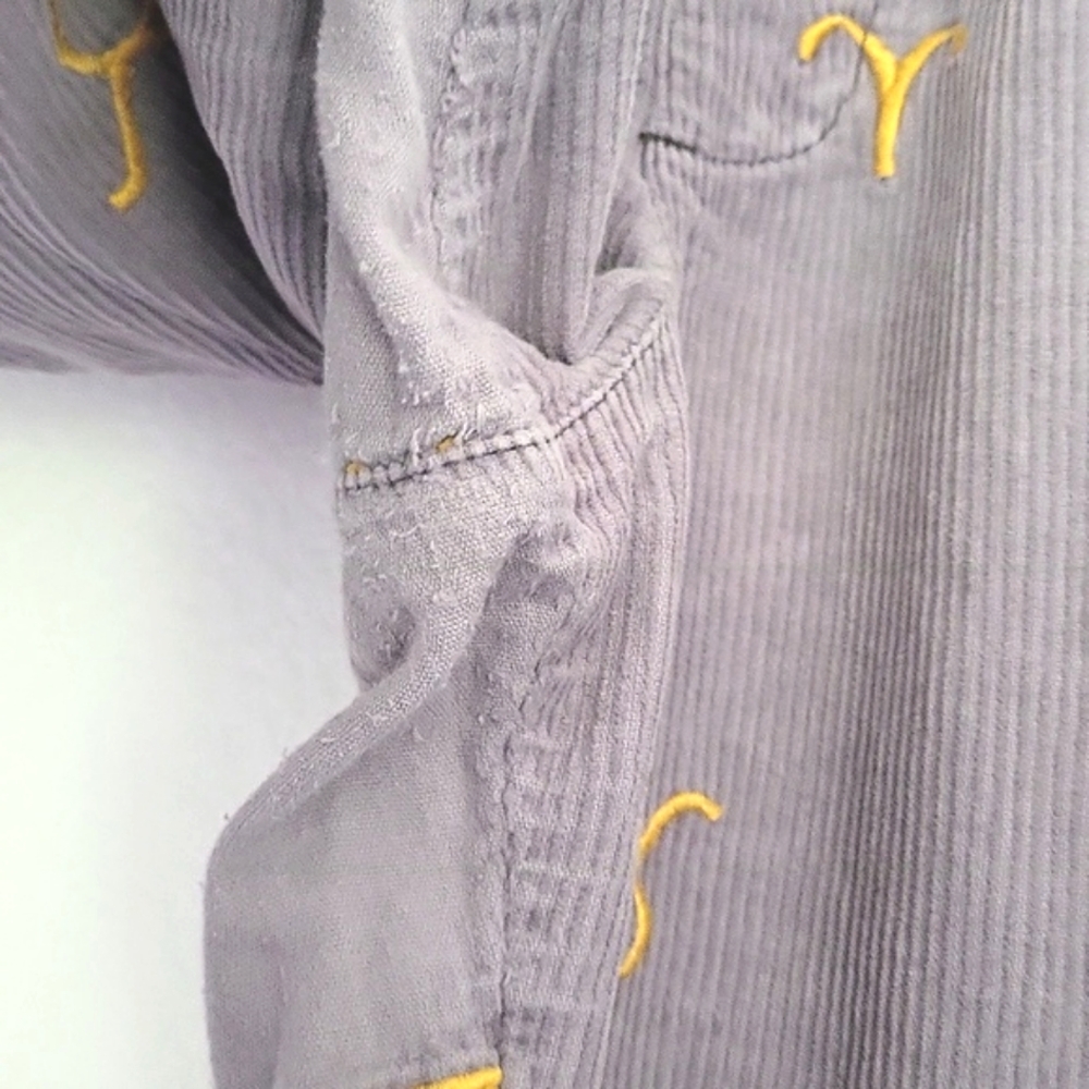 Urban Outfitters Zodiac Corduroy Pants Lavender Gold Astrology Unisex Size L - Picture 4 of 13